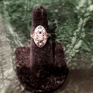 Vintage Saphire and diamond (tested) 💎